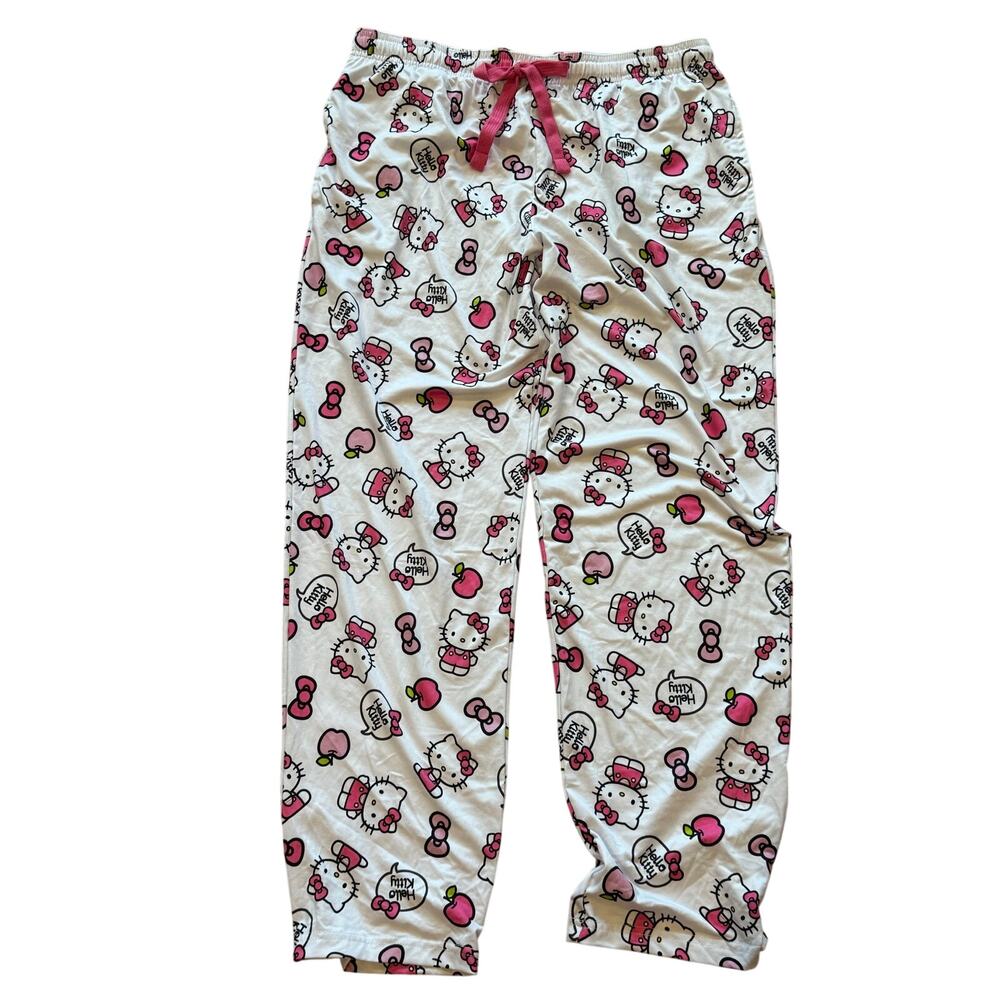 Hello kitty pajama pants - apples and bows Large